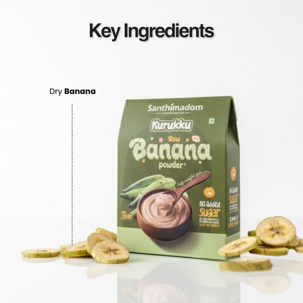 Banana Kurukku | 100% Natural | No preservatives | Gluten Free (Pack of 1, 250 g)
