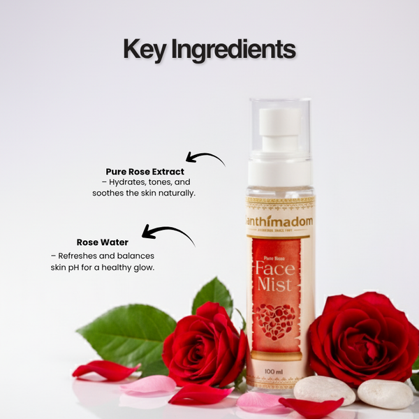 Organic Rose Face Mist (Hydrosol), 100 ml