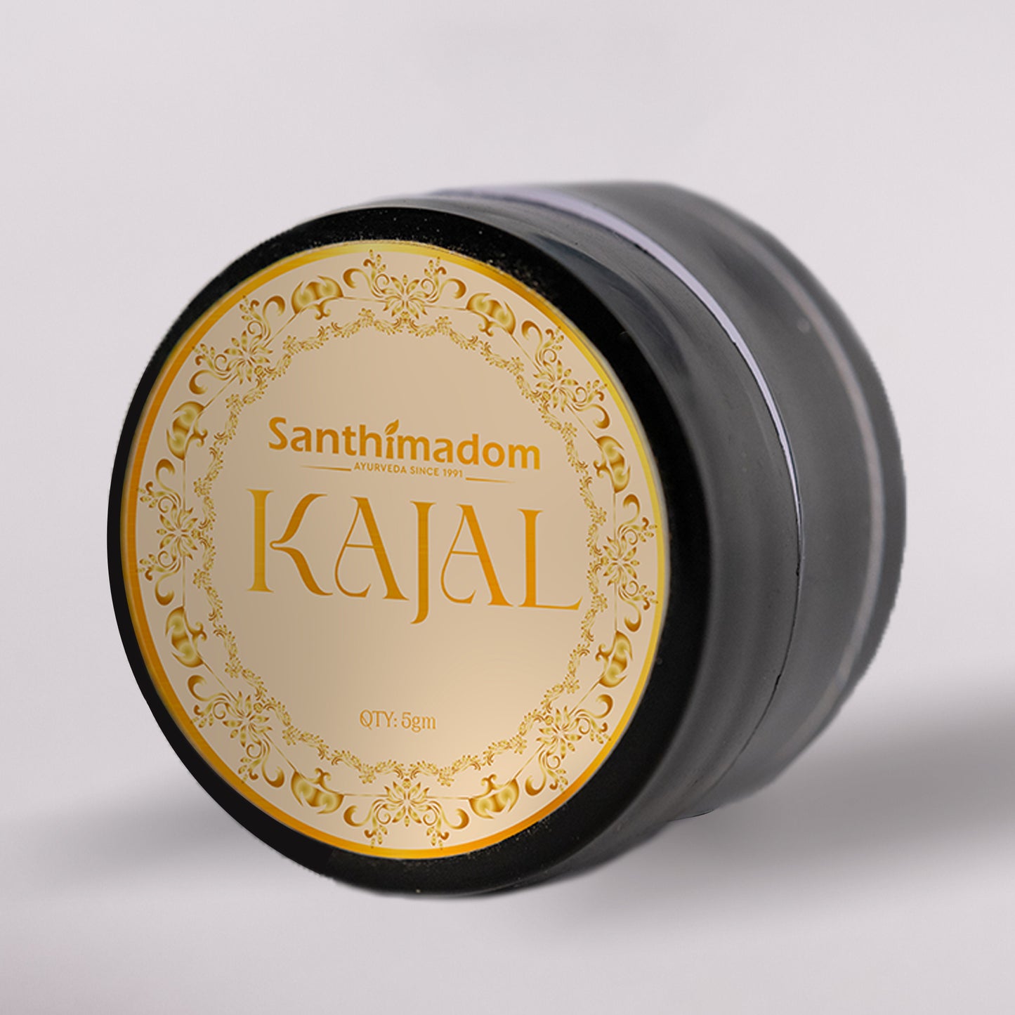 100% Herbal All Natural Kajal |Organic Kajal | Ayurvedic Kajal| Lead-free, Irritation-free,Preservative-free, Synthetic Chemical-free , Smudge-proof Kohl from Santhimadom Ayurveda