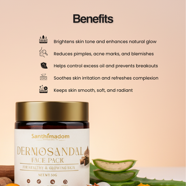 Ayurvedic face pack for acne, dark spots, and clear skin