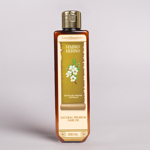 Santhimadom Ayurveda Hairo Herbo Hair Oil for hair growth and hair fall control