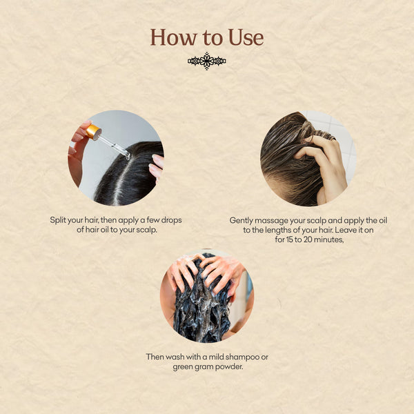 Santhimadom Ayurveda Hairo Herbo Hair Oil for hair growth, hair fall control, and stronger hair