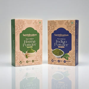 Santhimadom Ayurveda 100% Plant-Based Herbal Hair Color – Natural Black