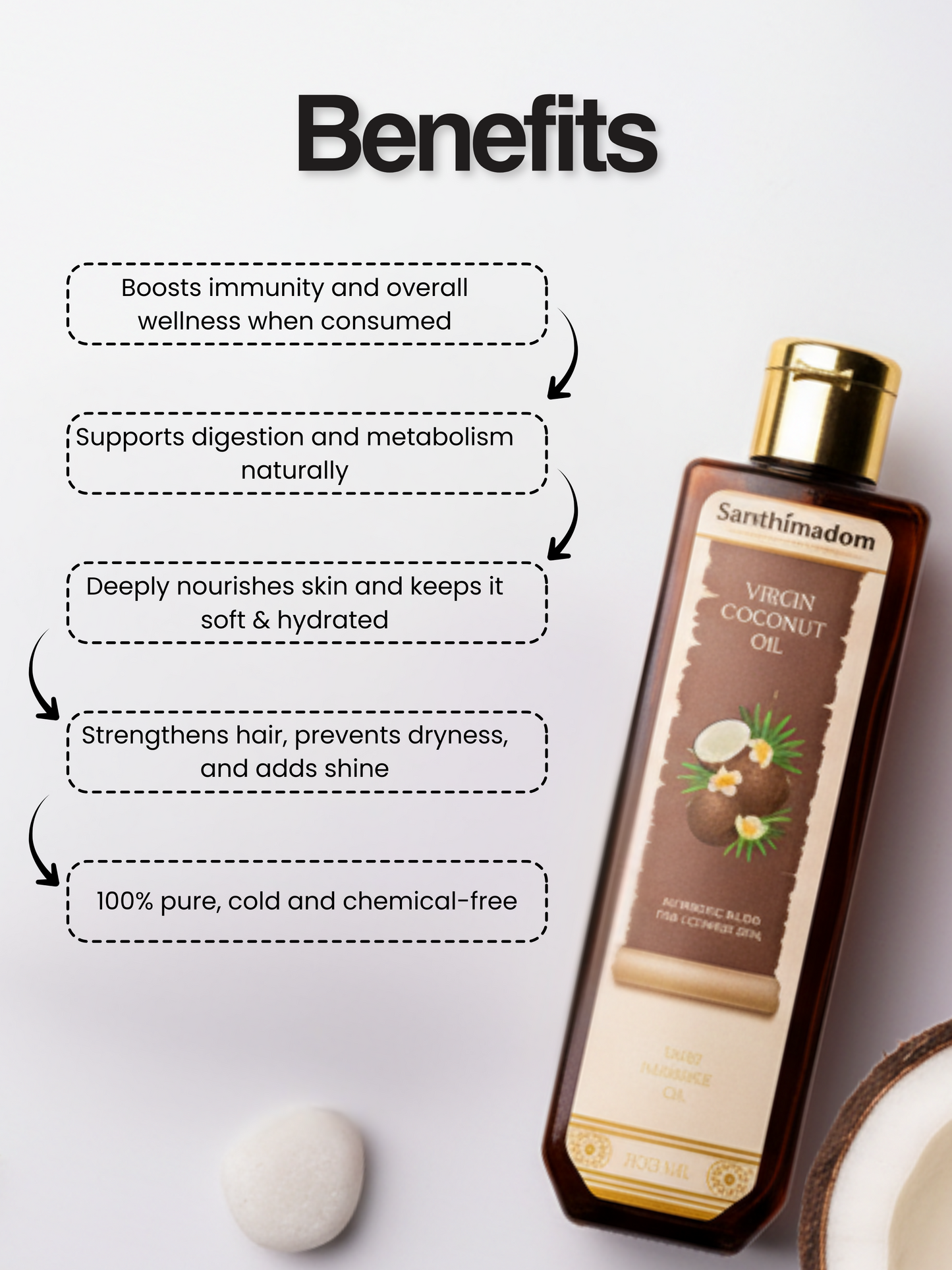 Virgin Coconut Oil for Moisturising Skin and Massaging