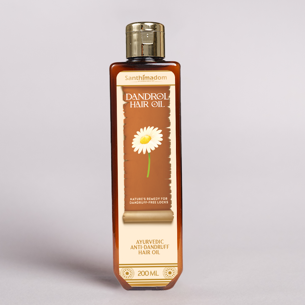Dandrol Hair Oil for Dandruff- Free Locks |Stimulates hair follicles and roots|100% Natural & Chemical-Free|Anti dandruff hair oil|Promotes hair growth|Suitable for all hair types| 200ml