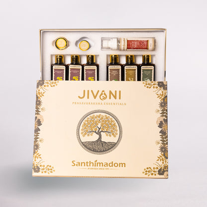Jivani Prasavaraksha Essentials | 100% Natural & Chemical-Free |  Supports Postpartum Recovery |  Safe & Gentle for Babies |  Hydrating & Soothing