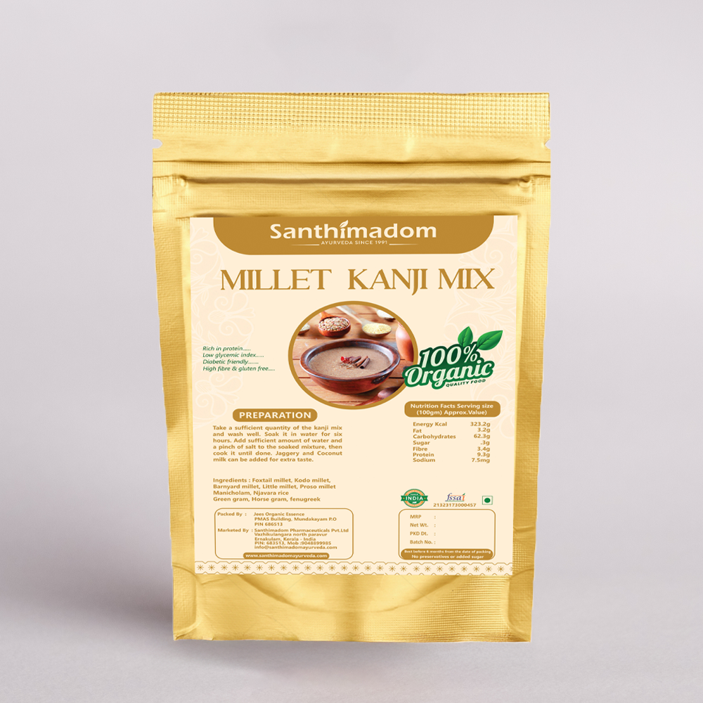 Millet Kanji Mix | HEALTH MIX | Millet And Multi Grains | All Natural Multigrain | Organic And Natural Product For 12 Year & Above Age |  450gm