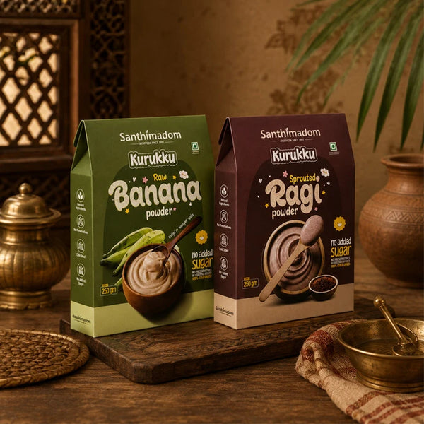 Organic Ragi & Banana Powder for Babies | Combo Pack | Zero Preservatives | 500g