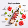 Key ingredients of Santhimadom Ayurveda Anti Hair Loss Herbal Shampoo packaging