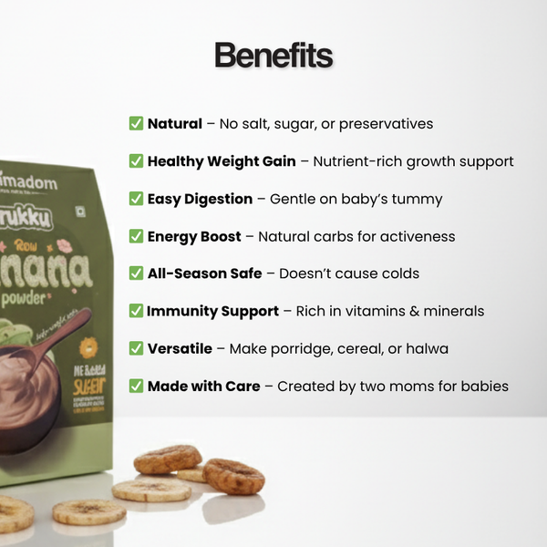 benefits of Santhimadom Ayurveda Banana Kurukku packaging