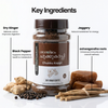 Key ingredients of Santhimadom Ayurveda Chukku Kappi 180g packaging