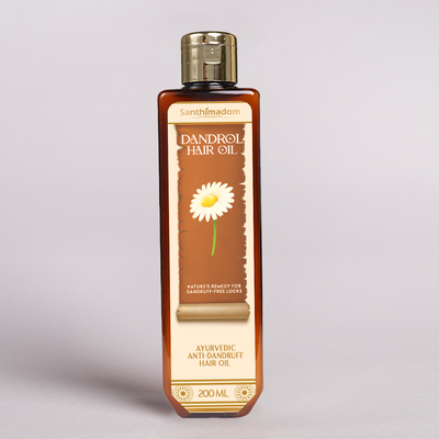 Santhimadom Ayurveda Dandruff Hair Oil for dandruff control and healthy scalp care