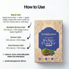 Natural indigo powder used for chemical-free black and brown hair colouring
