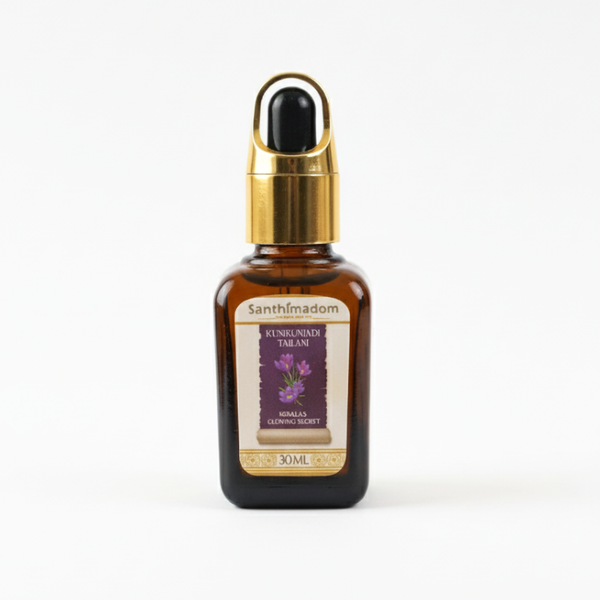 Santhimadom Ayurveda Kumkumadi Thailam Glow Face Oil for glowing skin and pigmentation care