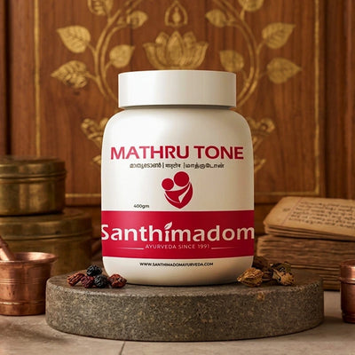 Santhimadom Ayurveda Mathru Tone 400g for postpartum recovery and maternal wellness