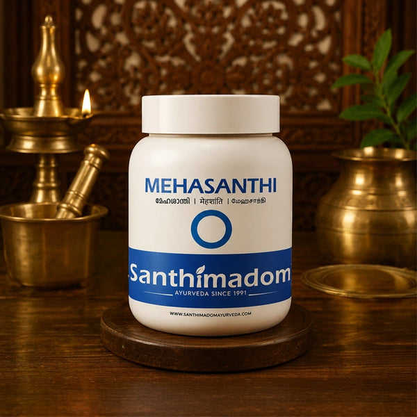 Santhimadom Ayurveda Mehasanthi 180g for healthy blood sugar management and wellness