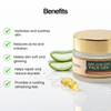 Natural aloe vera face gel for skin hydration and soothing care
