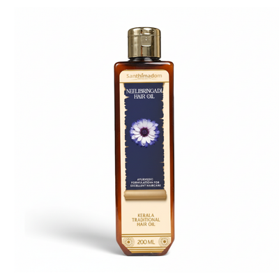 Santhimadom Ayurveda Neelibringadi Hair Oil for complete hair care and healthy hair growth