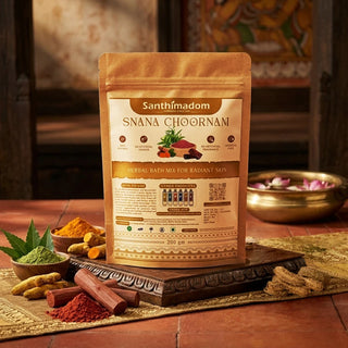 Santhimadom Ayurveda Snana Choornam herbal bath powder for healthy and glowing skin