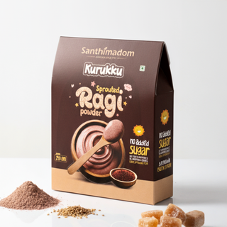 Santhimadom Ayurveda Sprouted Ragi Kurukku baby food for healthy growth and digestion