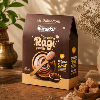 Santhimadom Ayurveda Sprouted Ragi Kurukku baby food for healthy growth and digestion