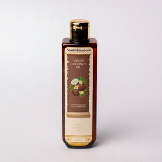 Santhimadom Ayurveda Virgin Coconut Baby Massage Oil for baby skin nourishment and massage care